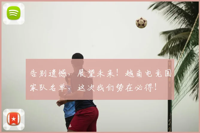 告别遗憾，展望未来！越南电竞国家队名单，这次我们势在必得！